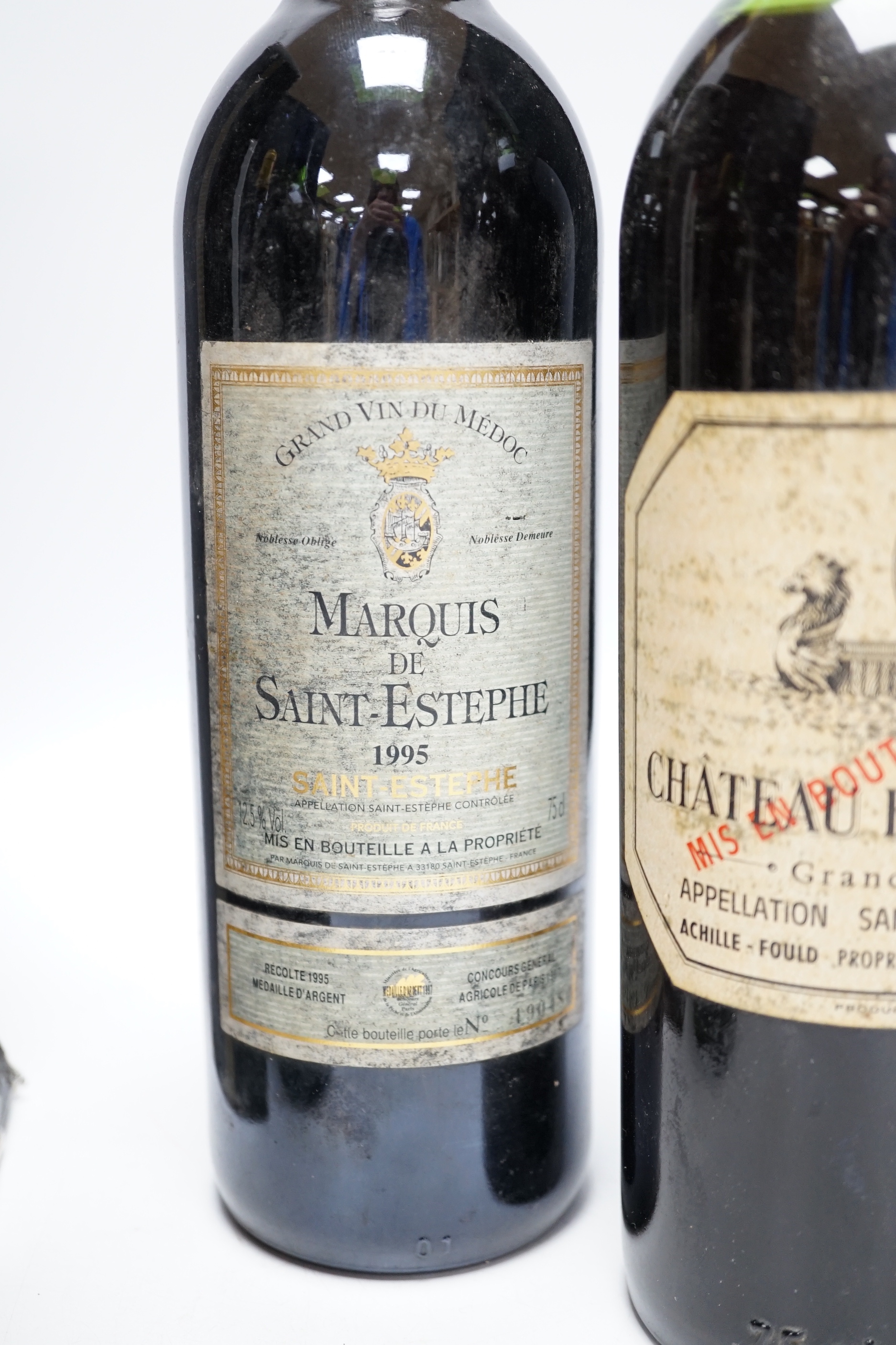 Six assorted wines including Chateau La Conseilante, Pomerol, 1978